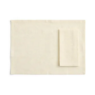 Tavolo placemat/napkin 4-pack - Soft yellow - HAY