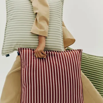 Terrazza cushion - Grey bold stripe, 50x50 cm - HAY