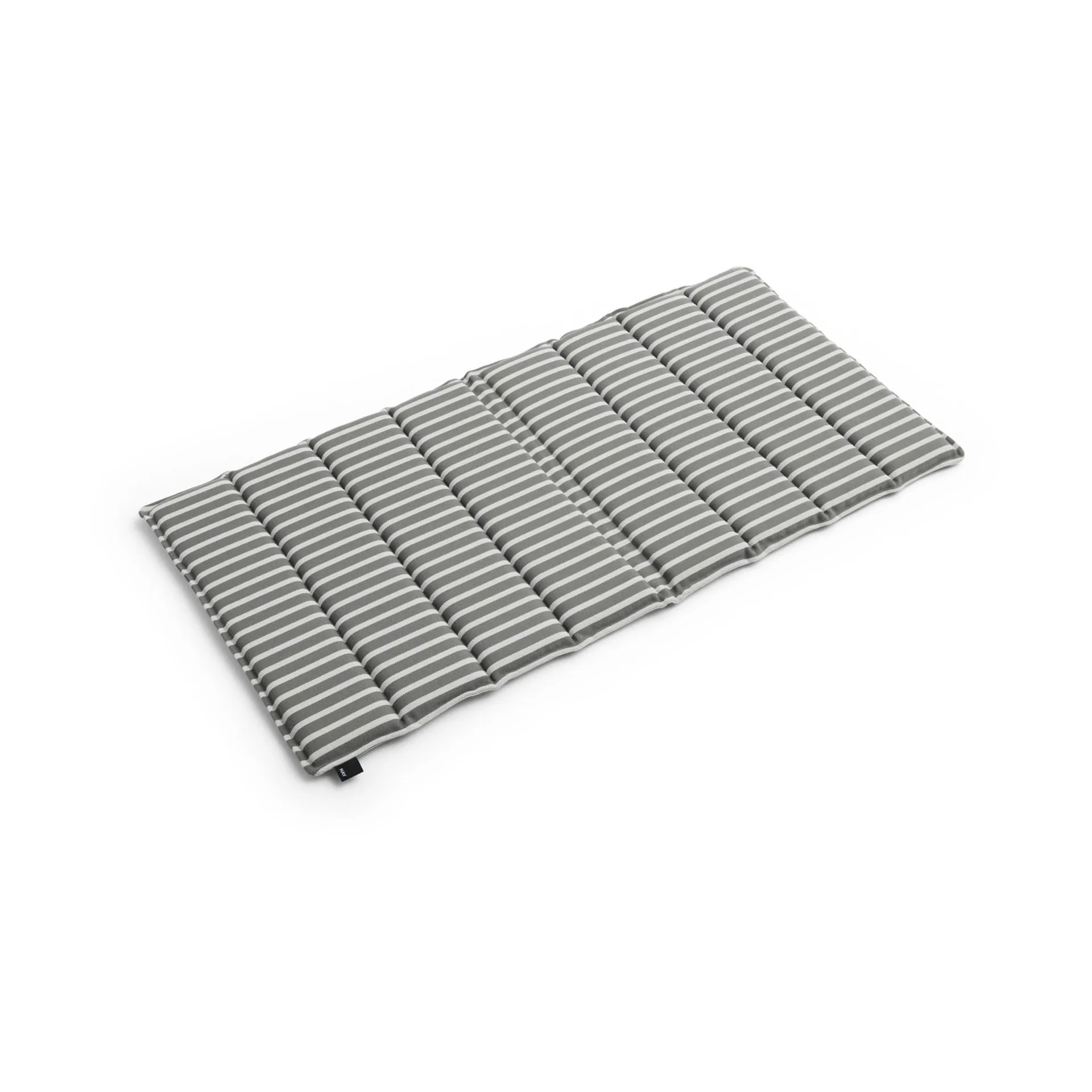 Terrazza Folding seat cushion, Grey bold stripe, 82x40 cm HAY