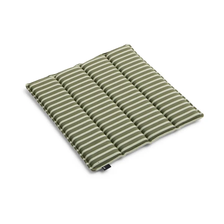 Terrazza seat cushion - Olive bold stripe, 40x40 cm - HAY