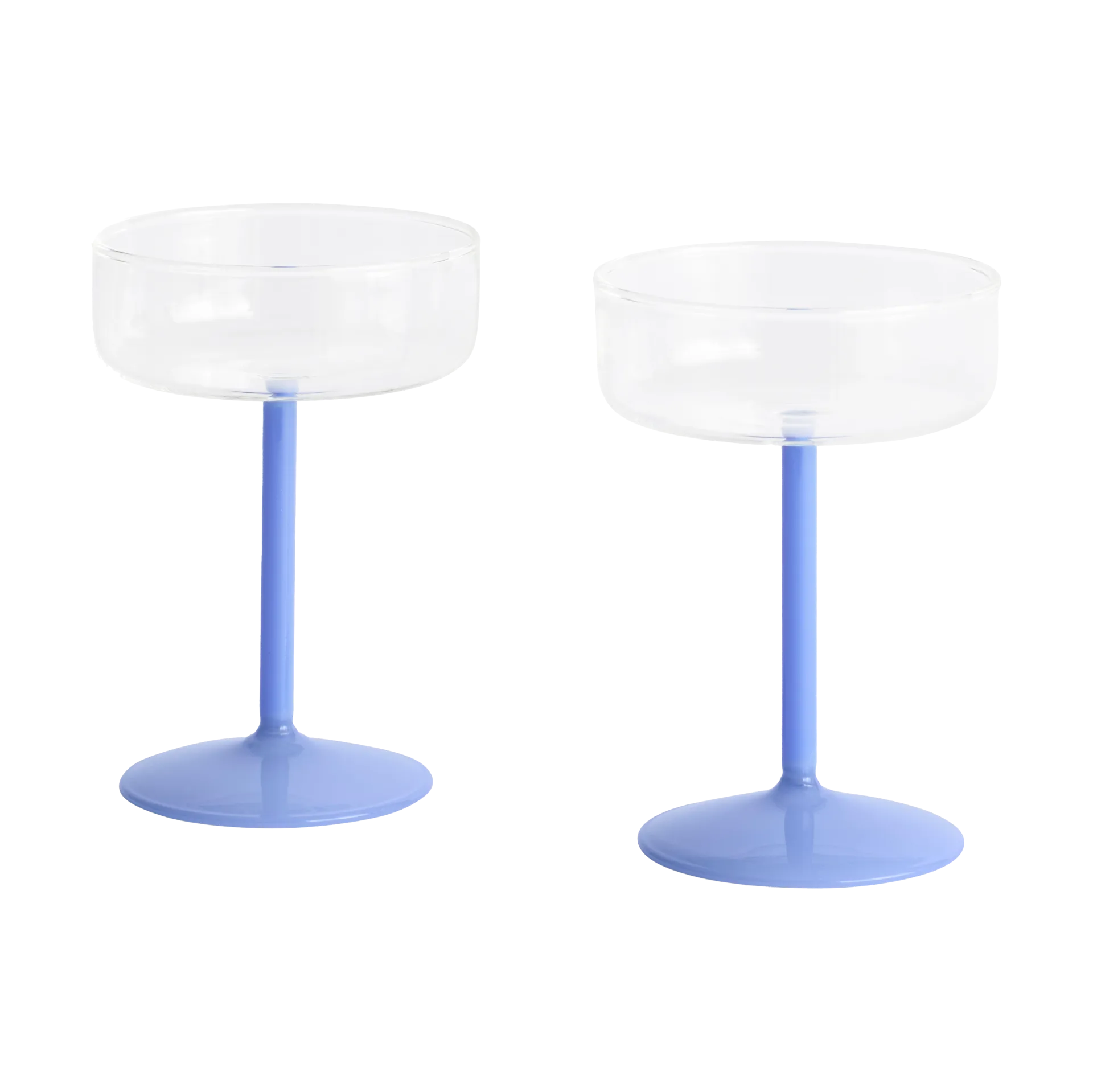 Tint coupe glasses 20 cl 2-pack, Clear-jade light blue HAY