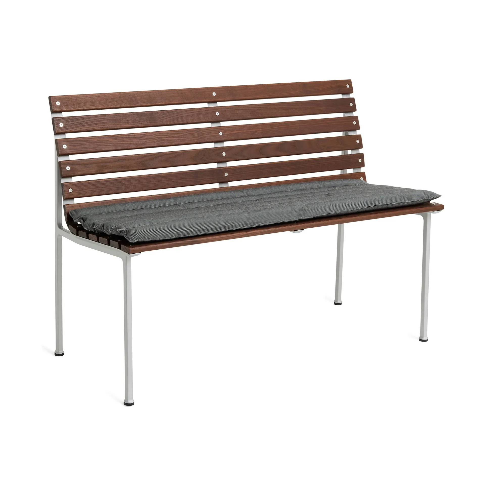 Traverse Quilted Bench 114/Dining Bench seat cushion, Black pepper HAY