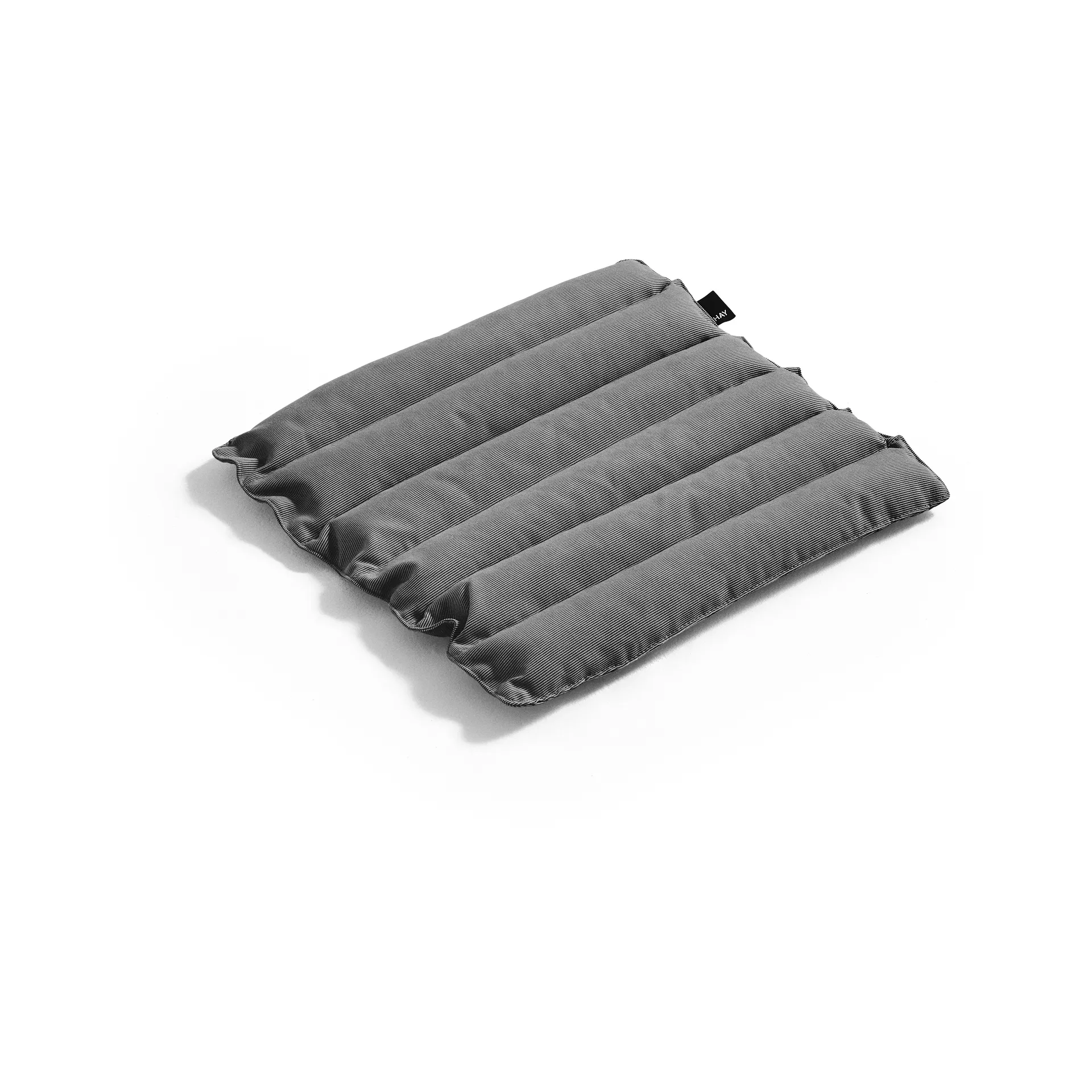 Traverse Quilted Stool seat cushion, Black pepper HAY