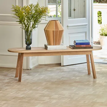Triangle Leg bench - Oiled oak 200 cm - HAY