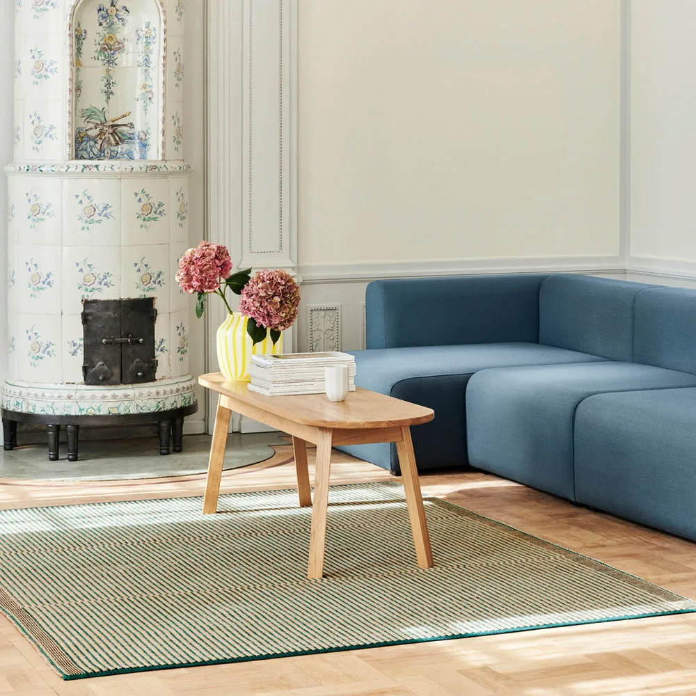 Triangle Leg bench, water-based lacquered oak, 150 cm HAY