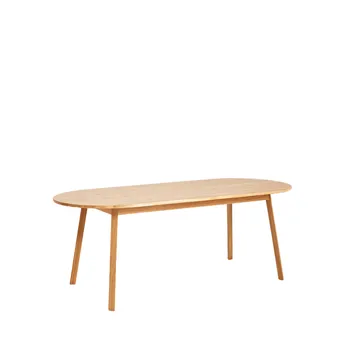 Triangle Leg dining table - Lacquered oak, 200x85 cm - HAY