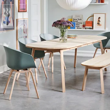 Triangle Leg dining table - Oiled oak, 250x85 cm - HAY