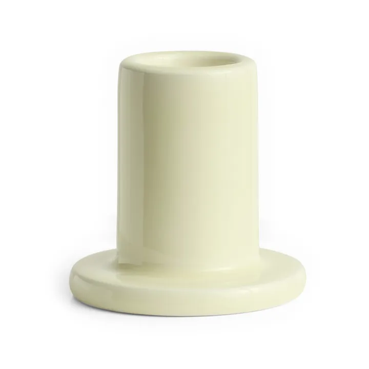 Tube candle stick 5 cm - Lime white - HAY