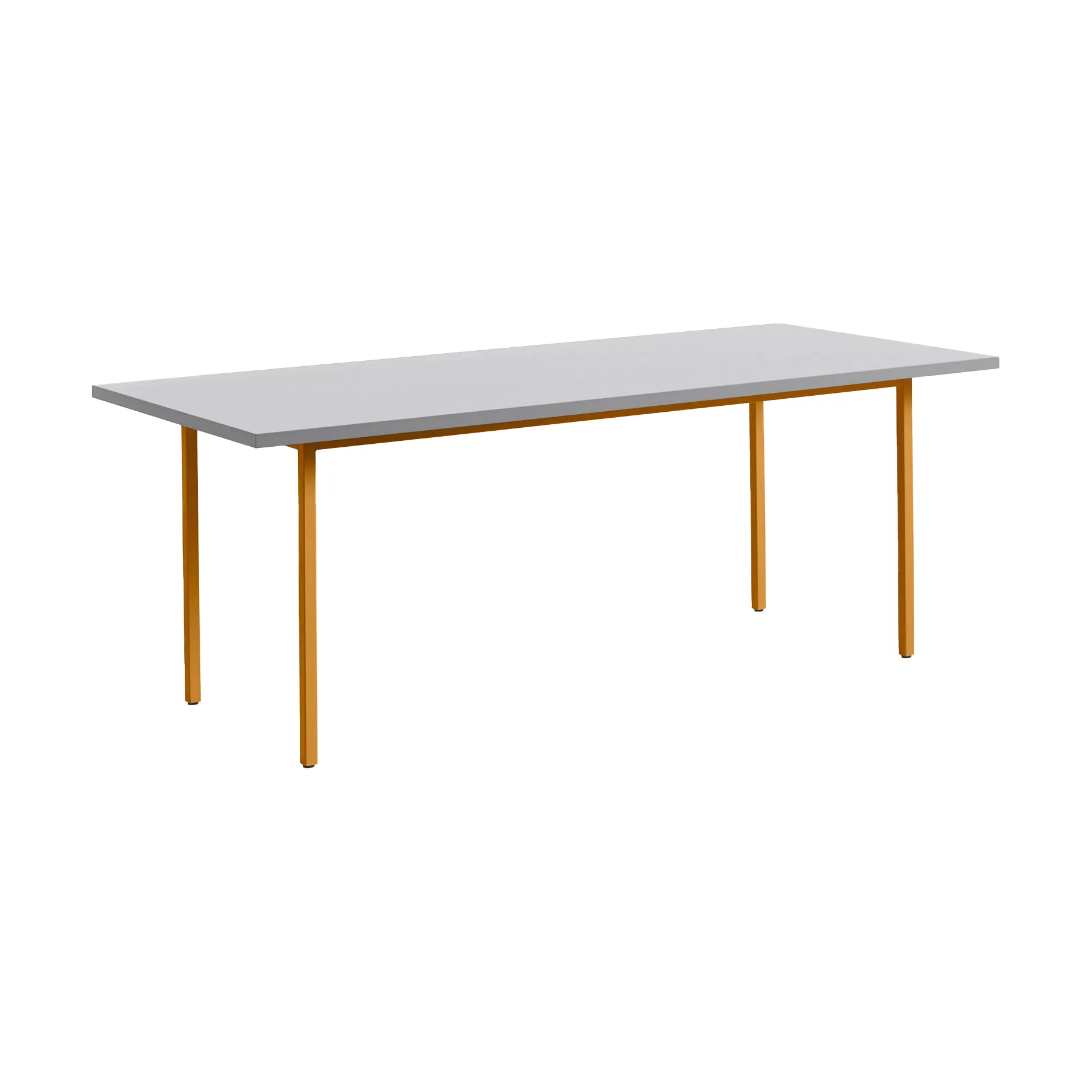 Two-Colour dining table 90x200 cm, Ochre-light grey HAY