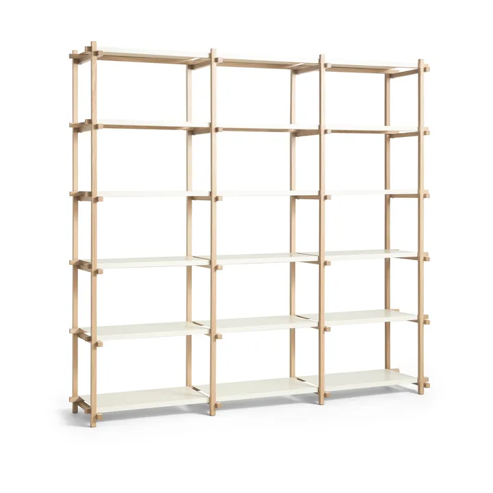 Woody shelf - Oak-almond white, high - HAY