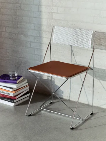 X-Line Indoor chair cushion - Cognac leather - HAY