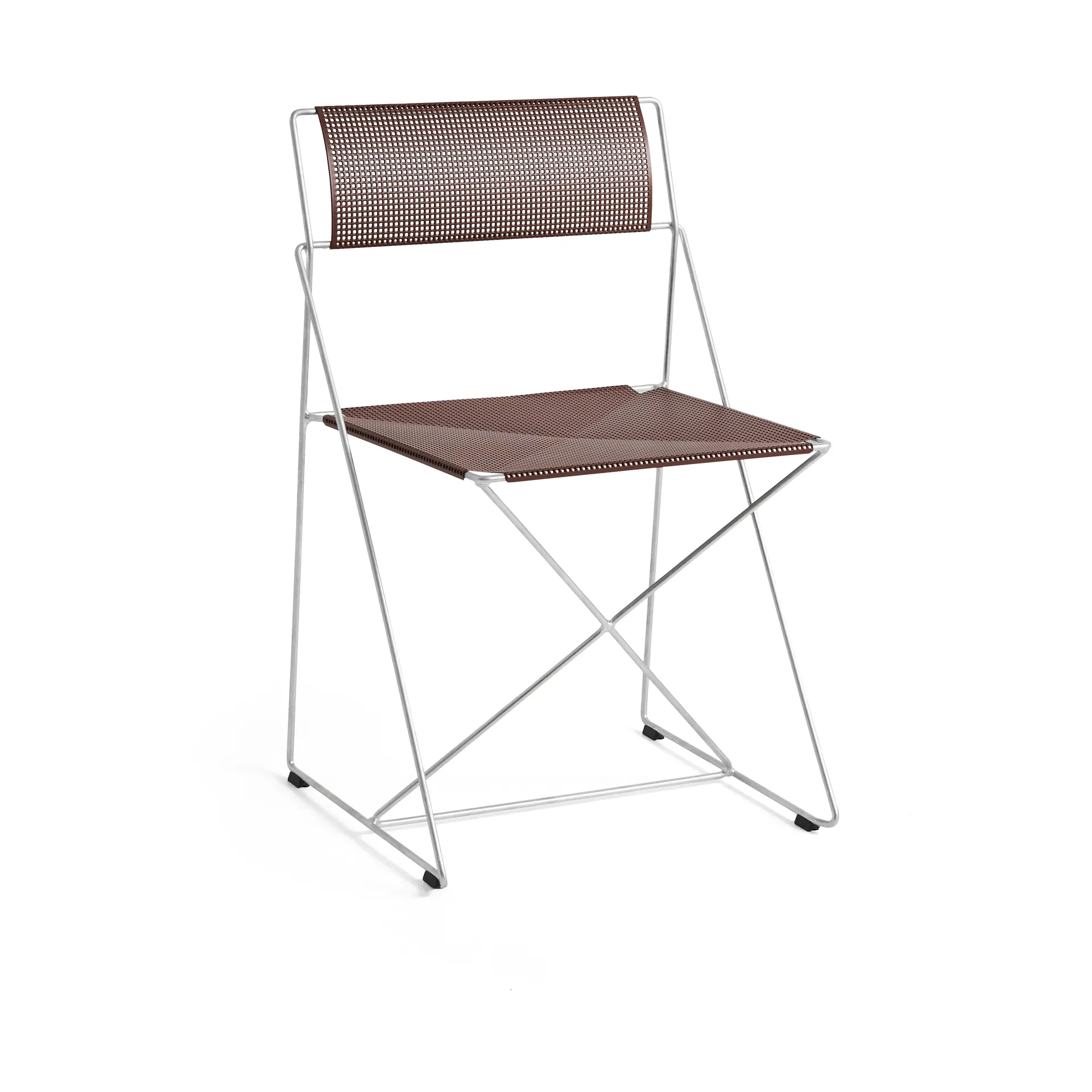 X-Line Indoor Outdoor chair, Iron red-hot galvanised HAY