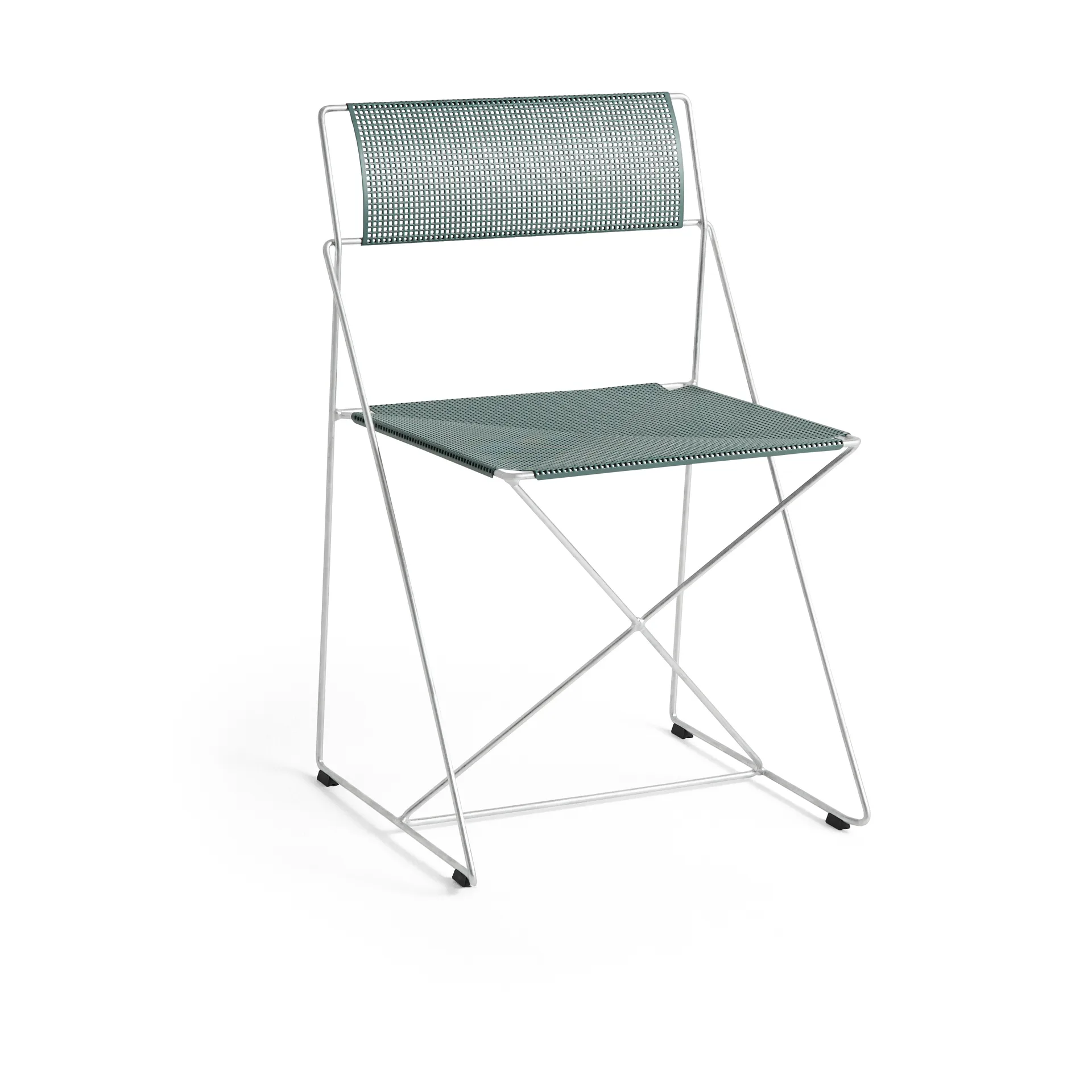 X-Line Indoor Outdoor chair, Moss-hot galvanised HAY