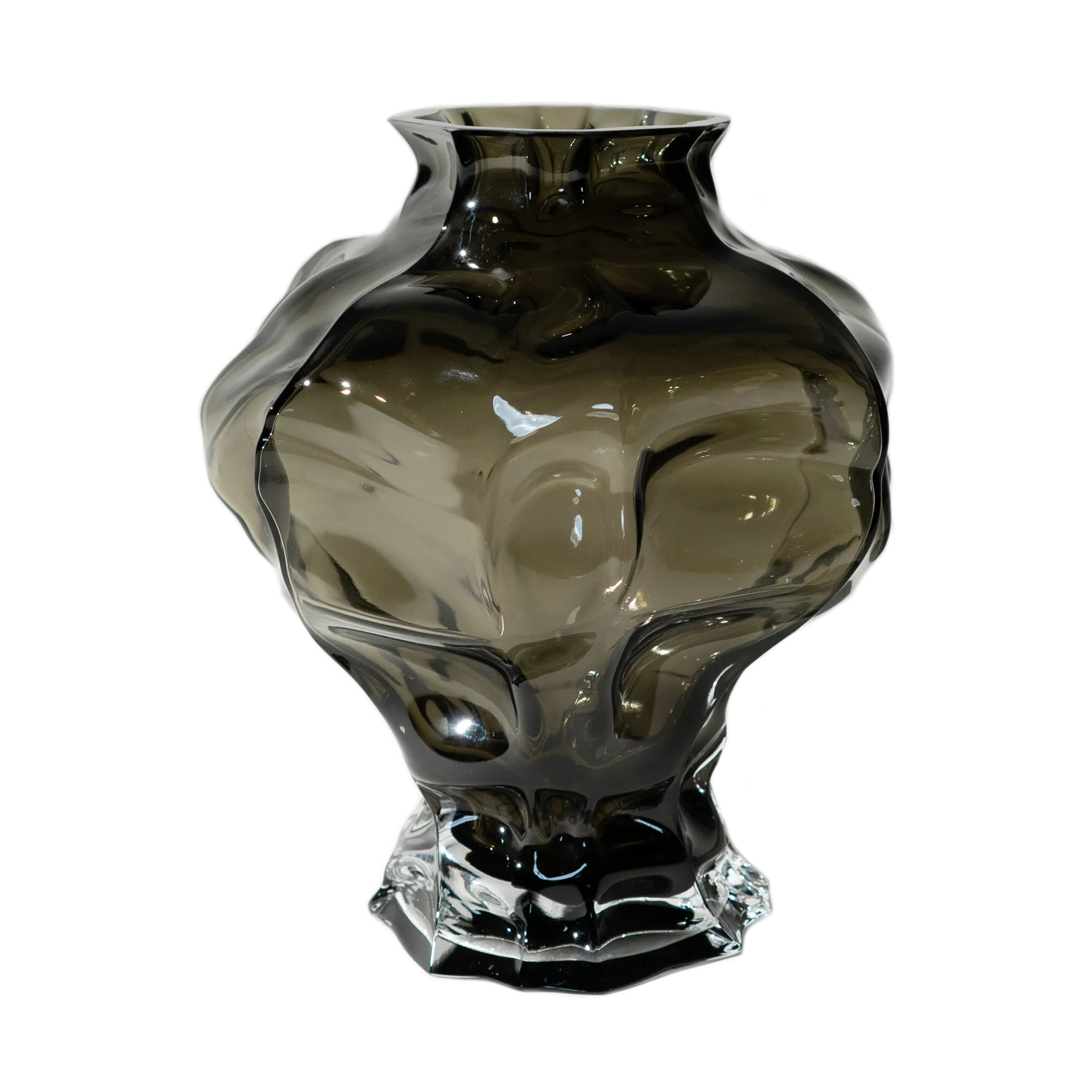Ammonit vase 30 cm, New smoke Hein Studio