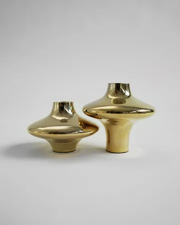 Doublet no. 01 small candlestick - Brass - Hein Studio