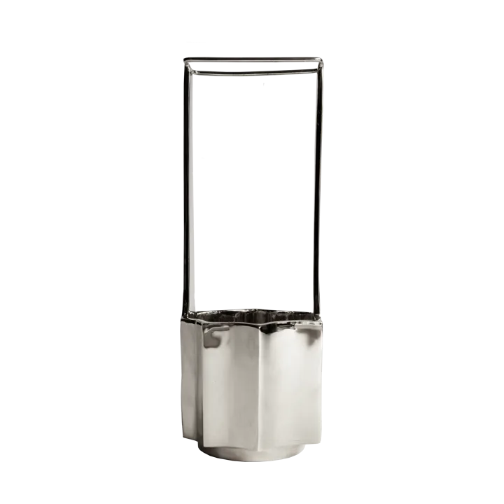 Ikebana vase 30 cm - Nickel - Hein Studio