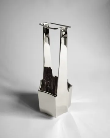 Ikebana vase 30 cm - Nickel - Hein Studio
