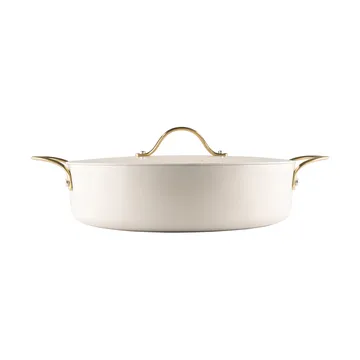 Heirol Royal Pearl pot with lid Ø28 cm - White-gold - Heirol