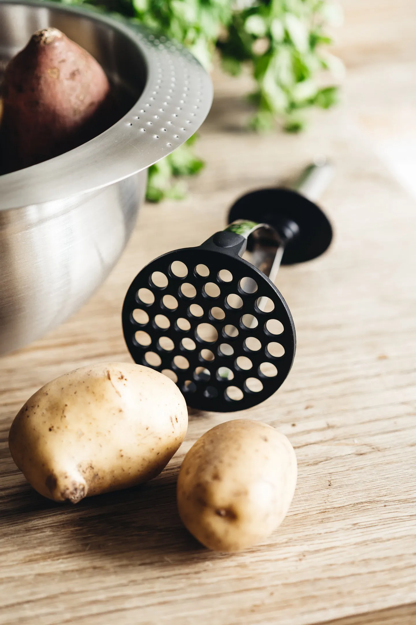 Heirol Steely potato masher, Stainless steel Heirol