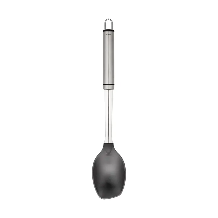 Heirol Steely serving spoon nylon head - Black-stainless steel - Heirol