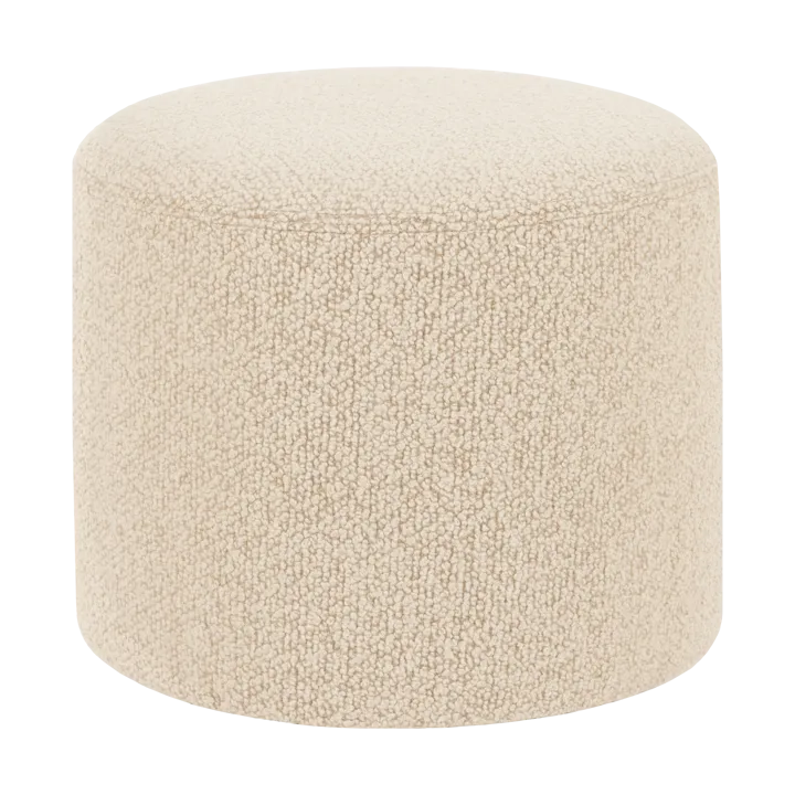 Bon pouf Ø50x41 cm - Eggshell - Hem