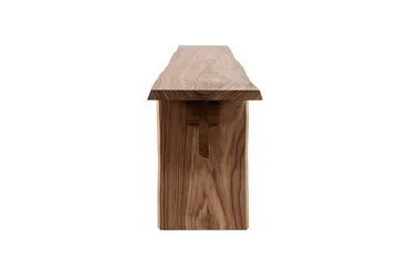 Bookmatch bench 210 cm - Walnut - Hem