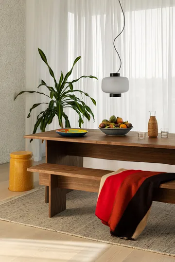 Bookmatch dining table 220 cm - Walnut - Hem