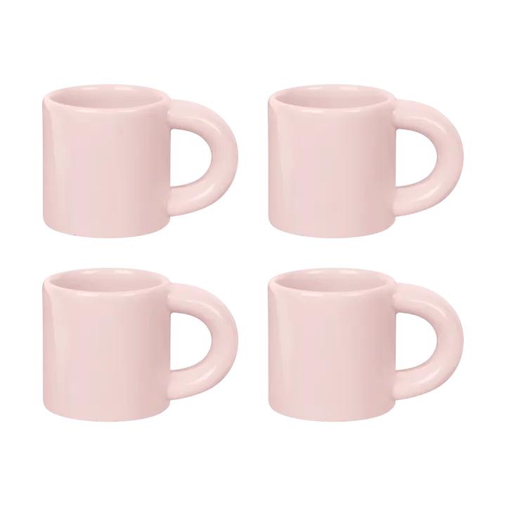 Bronto espresso cup 10 cl 4-pack - Pink - Hem