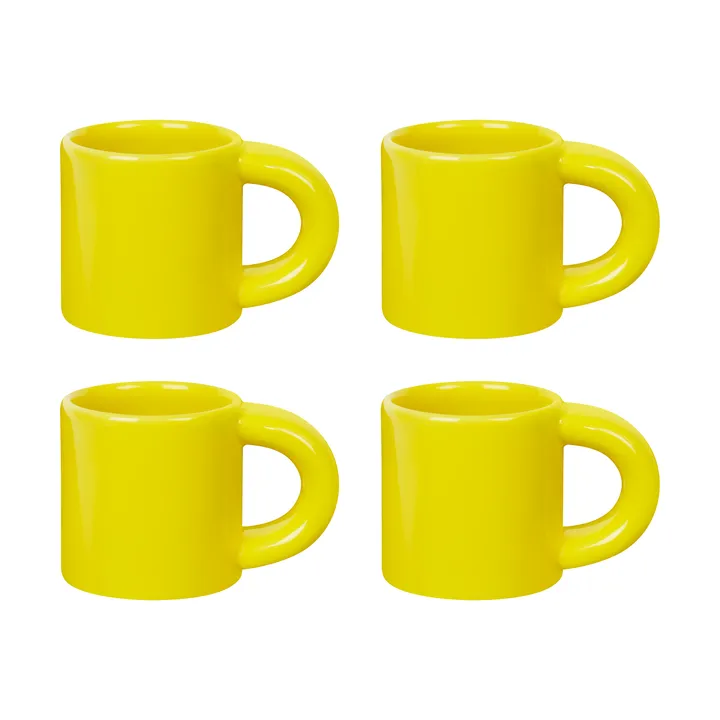 Bronto espresso cup 10 cl 4-pack - Yellow - Hem