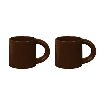 Bronto mug 30 cl 2-pack - Brown - Hem