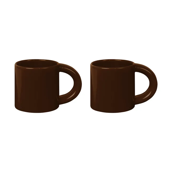 Bronto mug 30 cl 2-pack - Brown - Hem