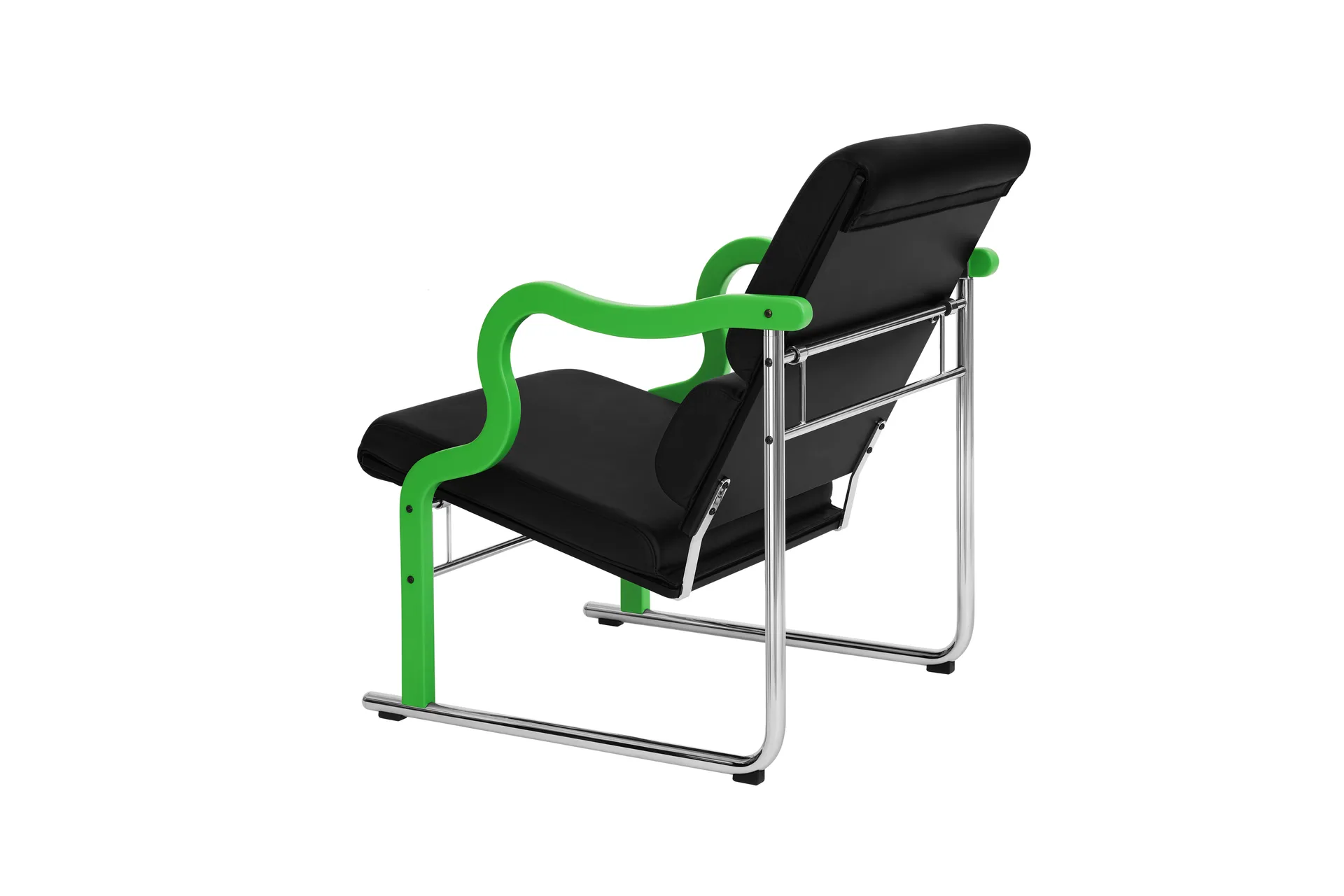 Experiment 501 lounge chair, Green-black leather Hem