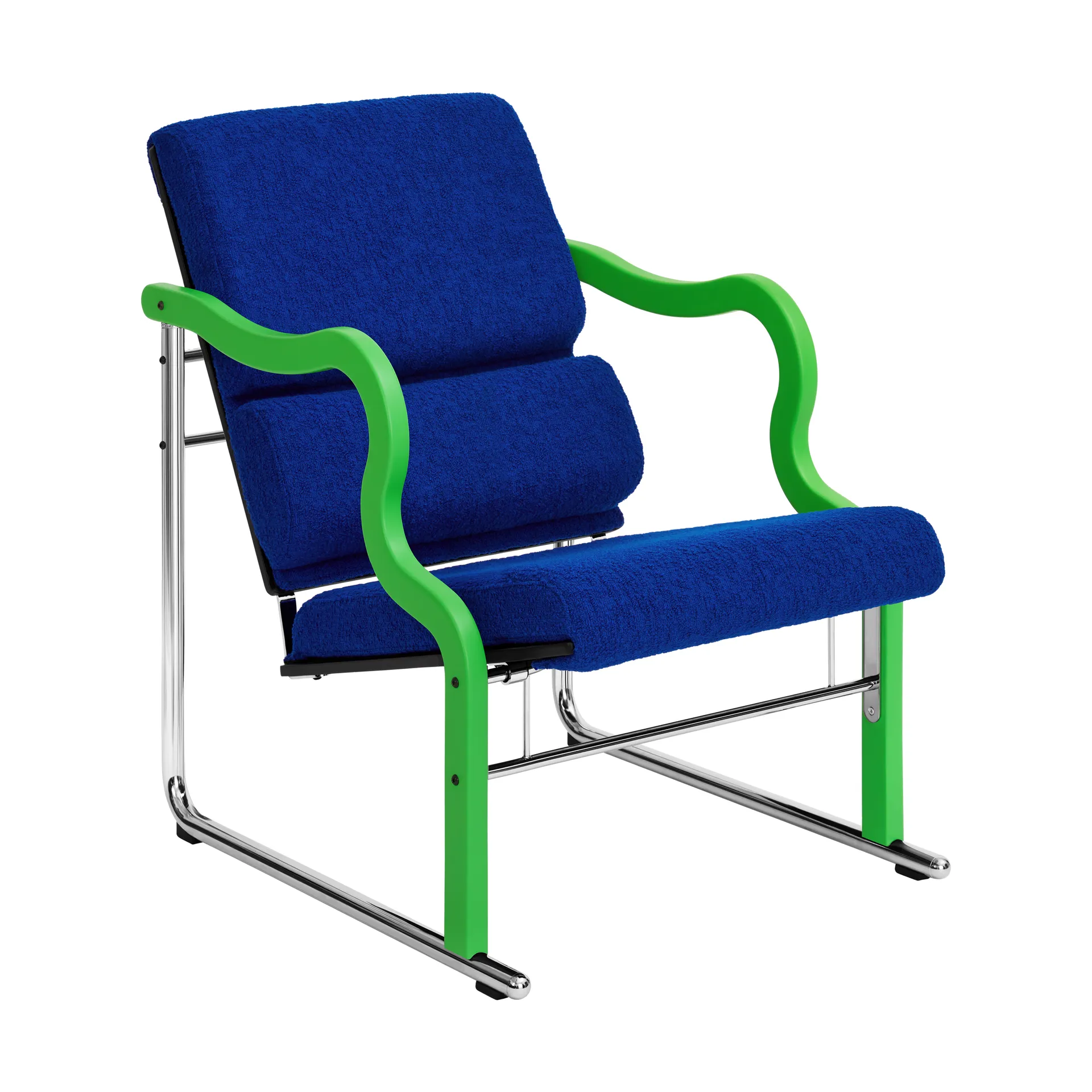 Experiment 501 lounge chair, Green-ultramarine Hem