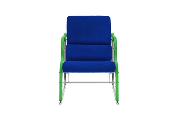Experiment 501 lounge chair - Green-ultramarine - Hem