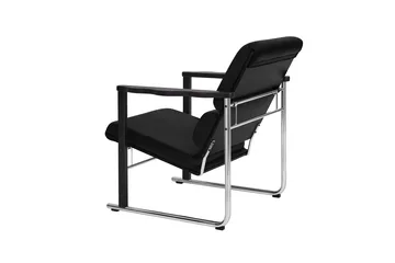 Experiment 502 lounge chair - Black-black leather - Hem