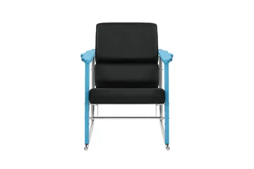 Experiment 502 lounge chair - Blue-black leather - Hem