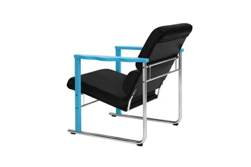 Experiment 502 lounge chair - Blue-black leather - Hem
