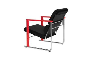 Experiment 503 lounge chair - Red-black leather - Hem