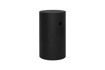 Hide pedestal Ø38x68 cm - Jet black textured - Hem
