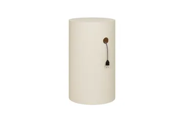 Hide pedestal Ø38x68 cm - Light ivory textured - Hem