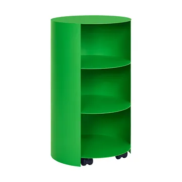 Hide pedestal Ø38x68 cm - Pure green textured - Hem