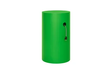 Hide pedestal Ø38x68 cm - Pure green textured - Hem
