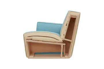 Hunk lounge chair with arm rest - Beige - Hem