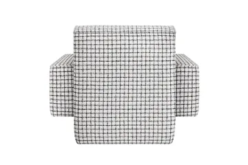 Hunk lounge chair with arm rest - Checkered black/white - Hem