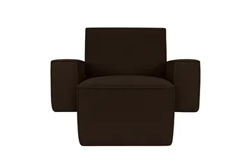 Hunk lounge chair with arm rest - Chocolate - Hem