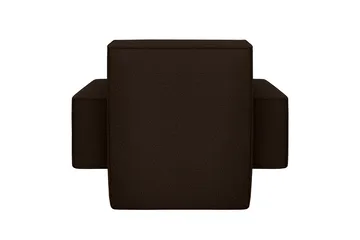 Hunk lounge chair with arm rest - Chocolate - Hem