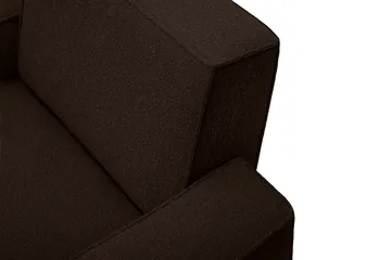 Hunk lounge chair with arm rest - Chocolate - Hem