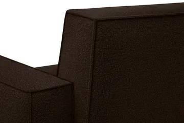 Hunk lounge chair with arm rest - Chocolate - Hem
