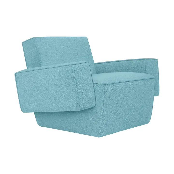 Hunk lounge chair with arm rest - Icicle - Hem