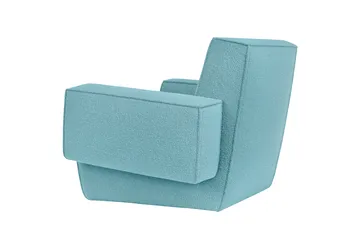 Hunk lounge chair with arm rest - Icicle - Hem